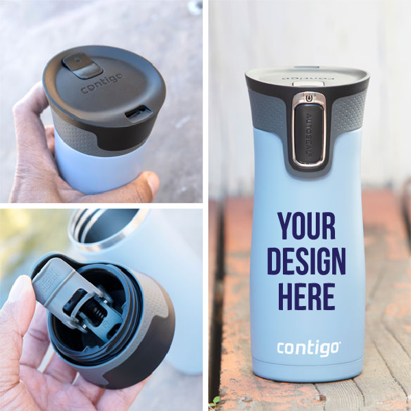 Put your design on a vacuum sealed stainless water bottle.